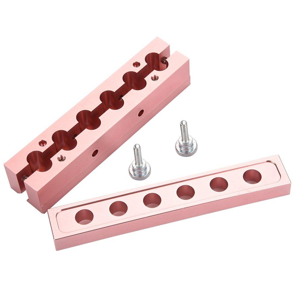 JoyGlow DIY Lipstick Maker Mold, Lip Balm Make Tool Kit Set (6-Hole Lipstick Mold)