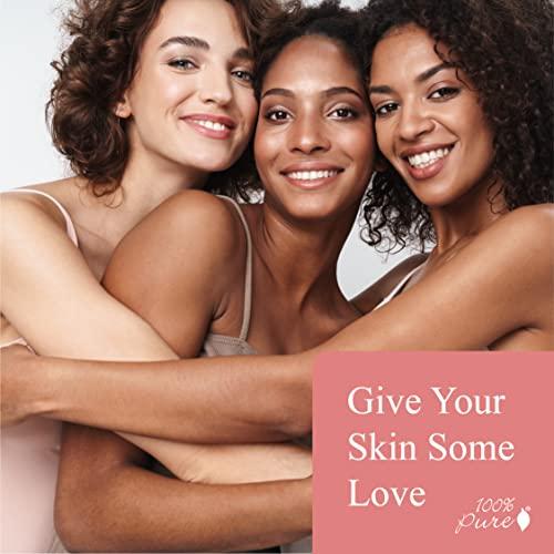 100% PURE 100% PURE Argan Oil Creamy Cleanser Daily Moisturizing Face Wash & Makeup Remover - Natural Anti-Aging Cleansing Botanicals for Clear Skin & Healthy Radiant Glow - 3.4 Fl Oz