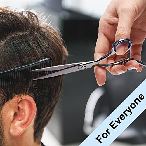 ULG Hair Cutting Scissors, ULG Professional Hair Scissors 6.5 inch Right-Hand Razor Edge Barber Scissors Salon Hair Cutting Shears Made of Japanese Stainless Steel, Hand Sharpened