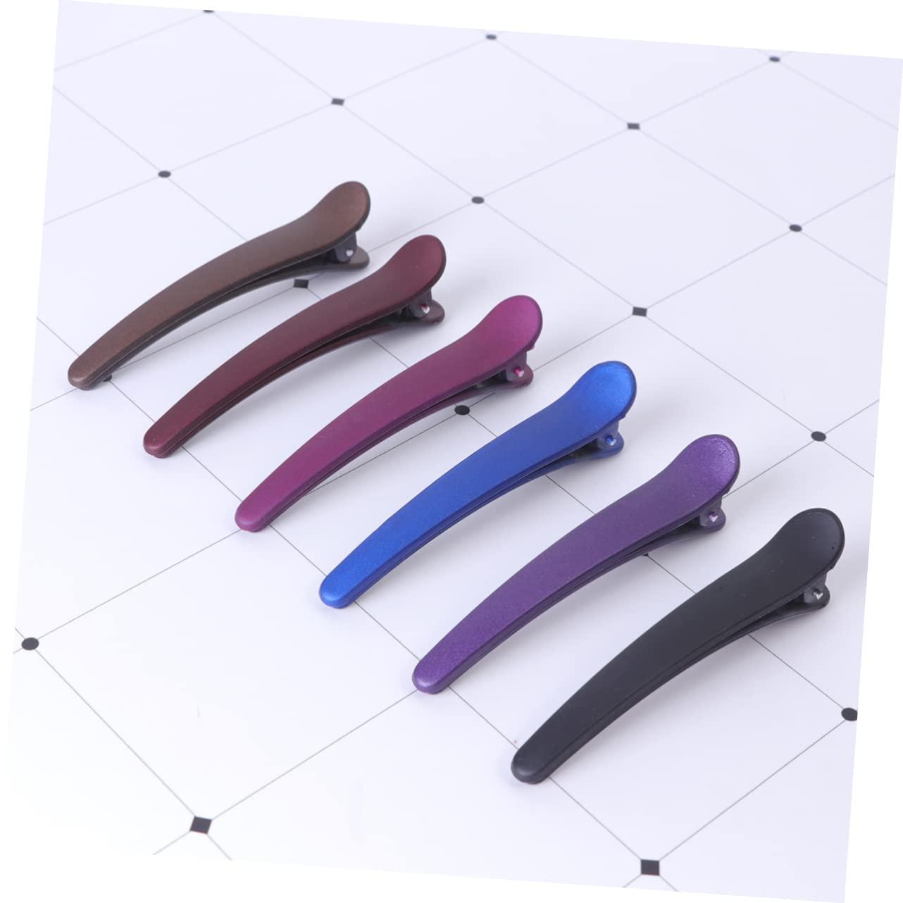 CALLARON CALLARON 12pcs Frosted Hair Clips Hair Barrettes Duck Billed Hair Clips Women Hair Clips Glossy Hair Clips