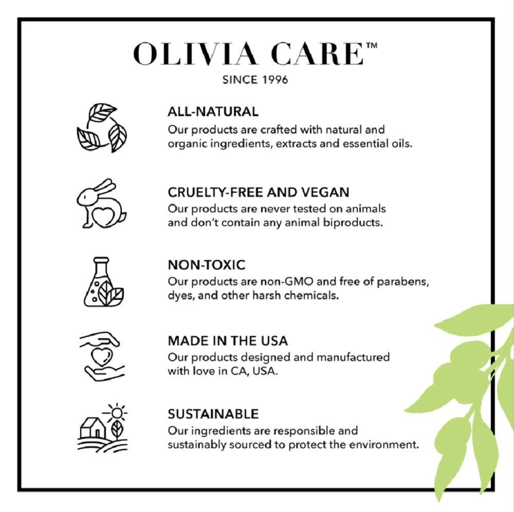 Olivia Care Olivia Care Tea-Tree & Aloe Hair Scalp Serum Natural & Vegan Ingredients - Moisturize &, Anti-Itch Hair & Scalp Treatment - Stimulate Growth & Repair Hair Damage - 4 FL OZ