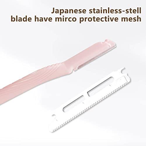Kewlife gift Razors for women, Dermaplane Facial razors for women face. Eyebrow Razor for Women Sensitive Skin, Multipurpose Face Shavers for Women's Face, Lips & Eyebrows-3pcs