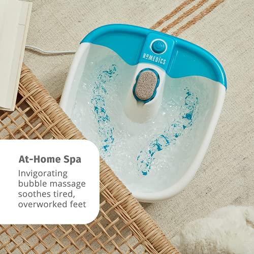 Homedics HoMedics Bubble Mate Foot Spa, Toe Touch Controlled Foot Bath with Invigorating Bubbles and Splash Proof, Raised Massage nodes and Removable Pumice Stone