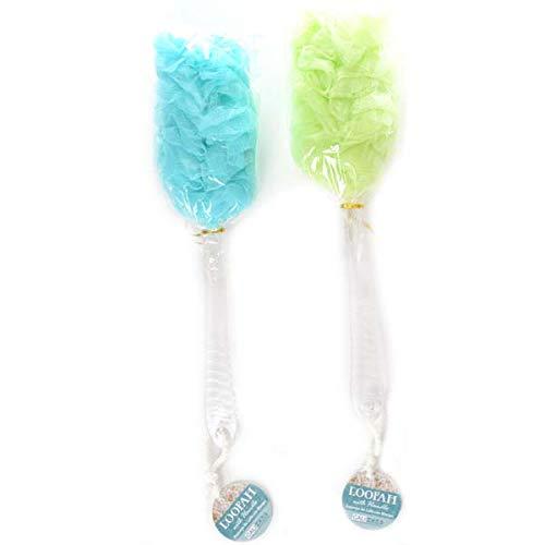 DollarItemDirect C-H Bath Loofah with Handle Green & Aqua, Case of 24