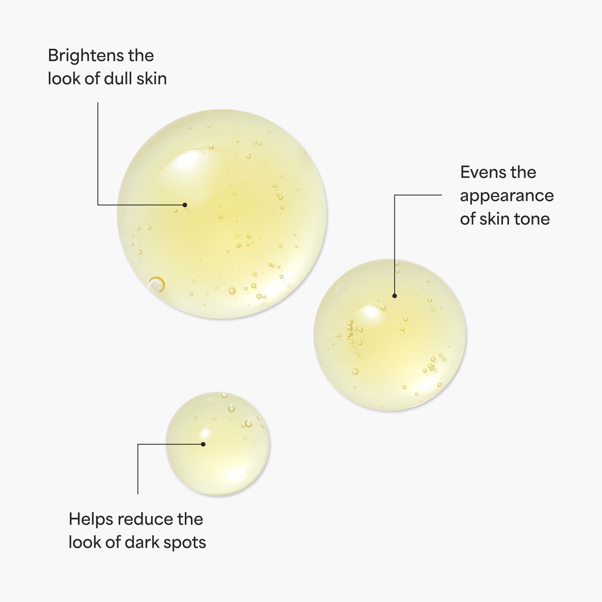 TULA TULA Skin Care Brightening Treatment Drops - Vitamin C Serum, Brightens the Look of Dull Skin & Dark Spots, 1 fl oz.