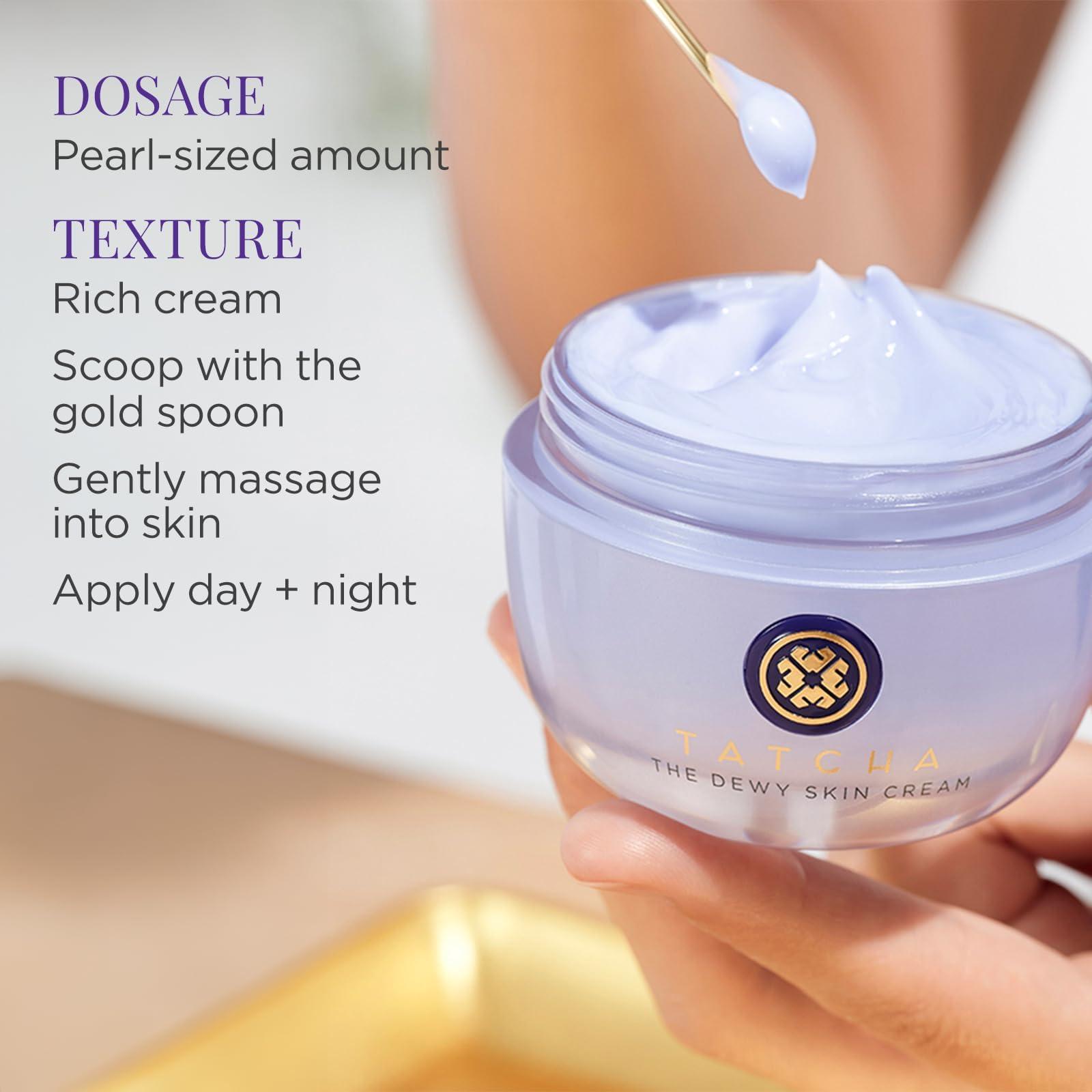 TATCHA TATCHA The Dewy Skin Cream | Rich Face Cream to Hydrate, Plump and Protect Dry and Combo Skin | 10 ml / 0.34 oz
