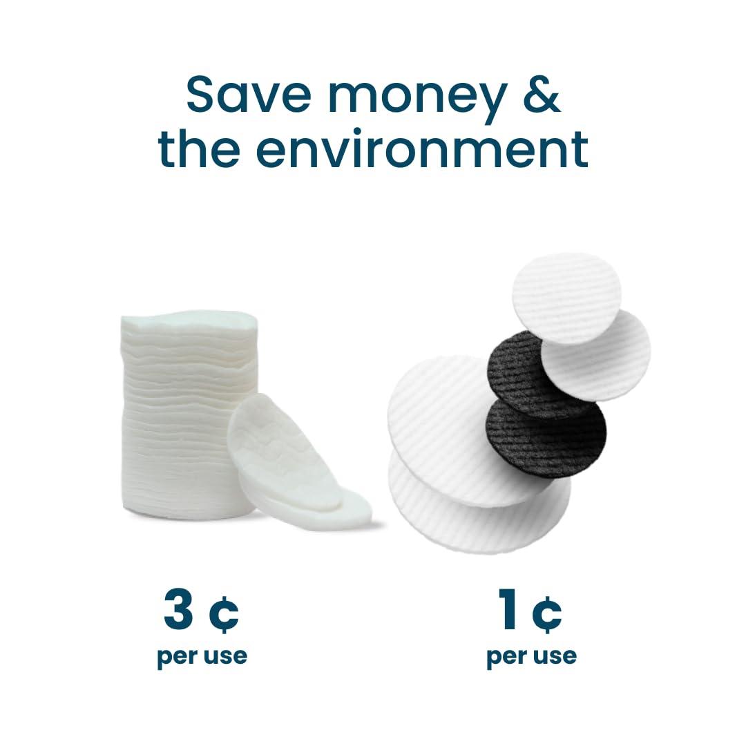 LastObject LastObject LastRound Kit - Reusable Cotton Rounds Perfect for Beauty Routines - 2 LastRound Large, 10 LastRound Original, 2 LastRound Pro, Small Laundry Bag