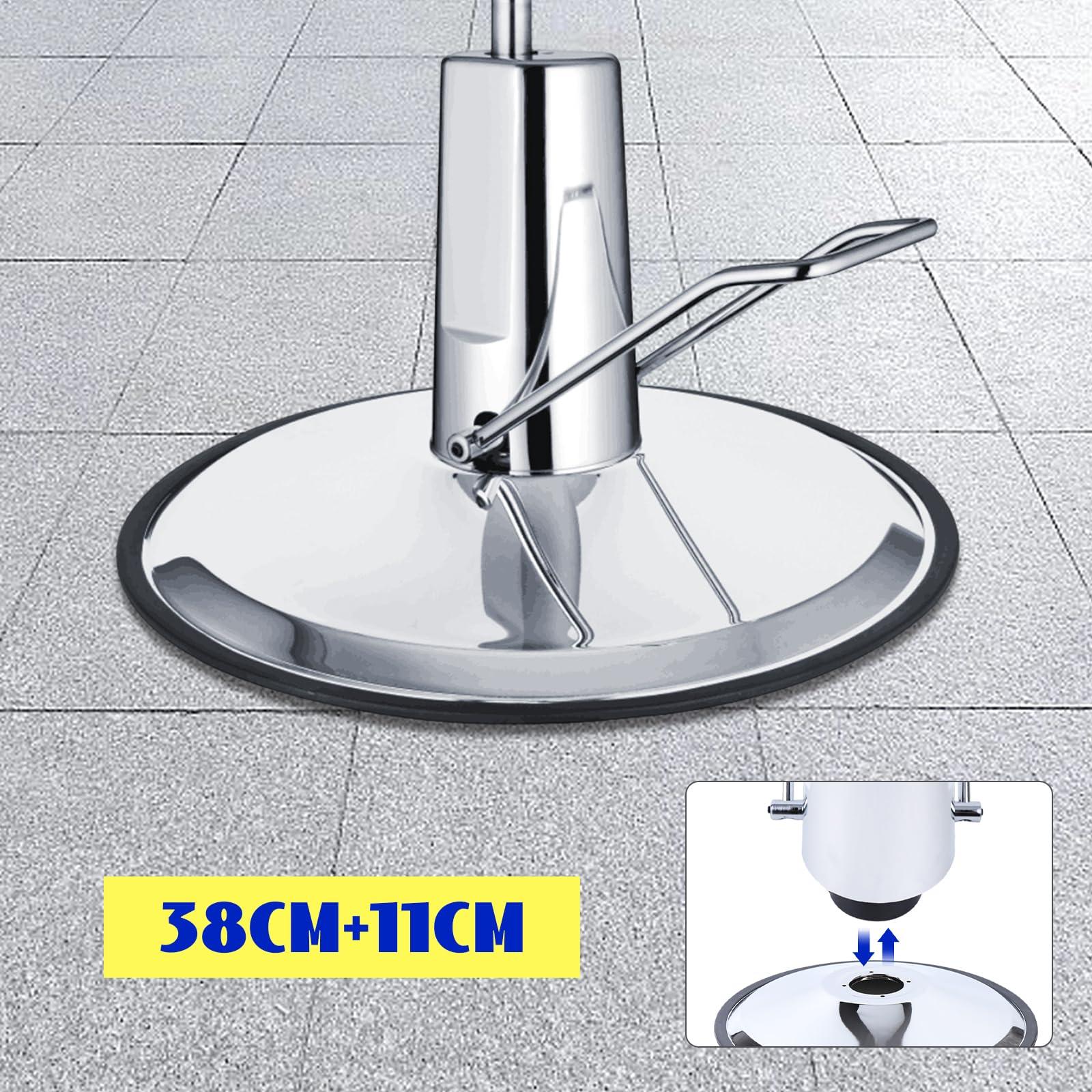 Venionwa Hydraulic Barber Chair Pump Salon Chair Lift Cylinder w/ 23" Base Replacement, Hydraulic Lift Cylinder Replacement for Hairdressing Salon Office Chair 4.3in Adjustable Height (4.3in Adjustable Height)