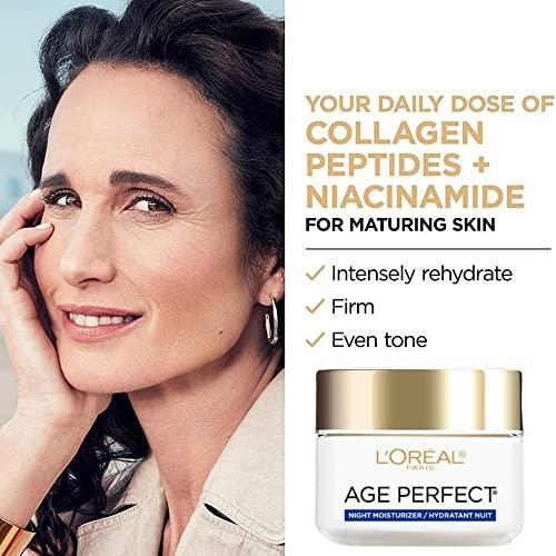 L'Oreal Paris L'Oreal Paris Skin Care Age Perfect Night Cream, Anti-Aging Face Moisturizer With Soy Seed Proteins, 2.5 Oz