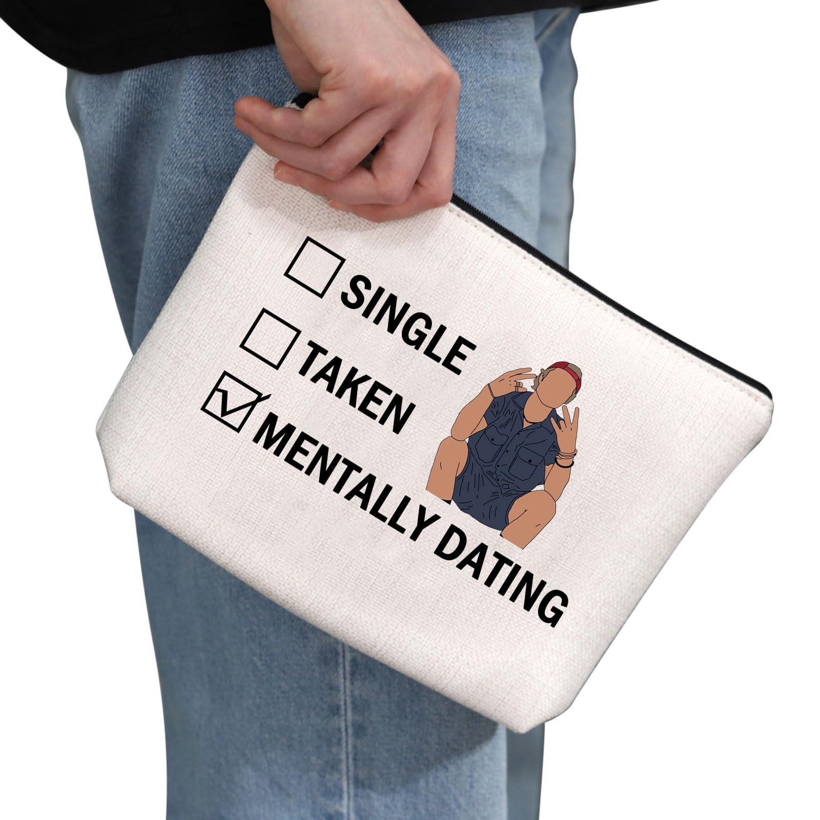 G2TUP G2TUP JJ Maybank Inspired Gift Dating JJ Maybank Makeup Bag Rudy Pankow Fan Cosmetic Bag Rudy Pankow Merch (JJ Maybank White Bag)