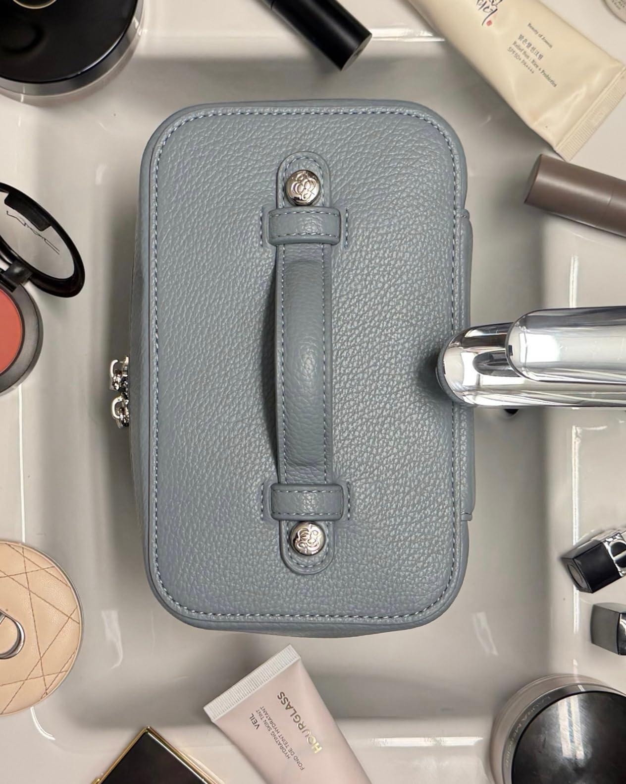 ETOILE ETOILE - Mini Vanity Case Forest - Stylish Travel Makeup Bag Organizer With Removable Dividers