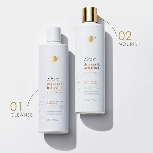 Dove Dove Damage Therapy Derma Shampoo Dryness + Itch Pack of 6 for Flaky Scalp with Pyrithione Zinc and Coconut Oil 12 Fl Oz