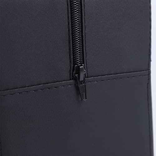 YIYIBYUS YIYIBYUS Black Barber Salon Child Booster Seat, 13.5cm Thick Leather Cushion Hair Styling Nail Salon Equipment Hair Salon, Nail Salon