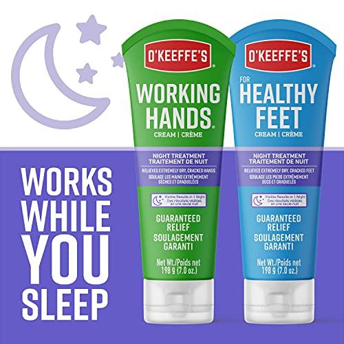 O'Keeffe's O'Keeffe's Working Hands Night Treatment Hand Cream, 7 oz Tube, (Pack of 2)