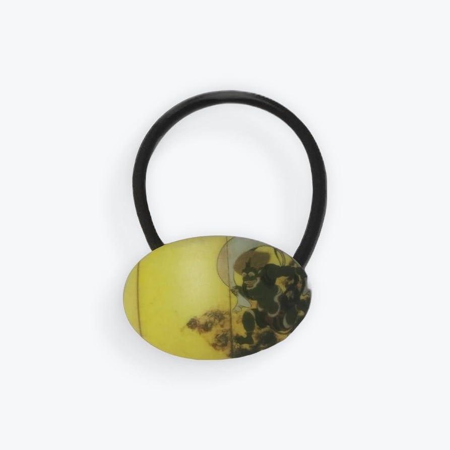 Generic Ship from japanHair tie elastic2 & Barretter SET japanese Raijin Ukiyo-e Buddhist art kn-20602325 (Hair tie elastic2 & Barretter Set) GEISYA MAIKO