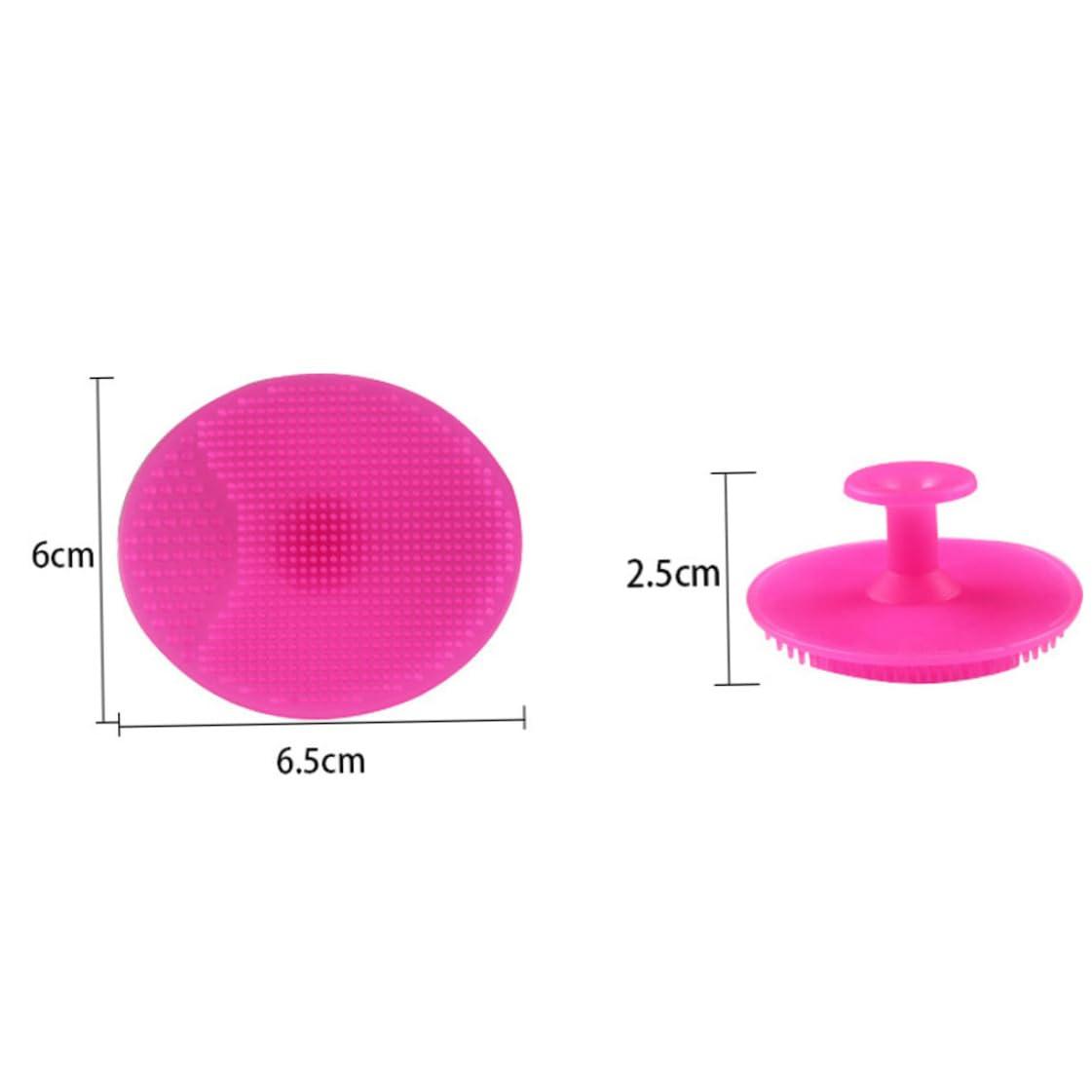 NewGtuizi NewGtuizi Face Scrubber, Silicone Face Scrubber Exfoliator for Women, Face Cleansing Brush Blackhead Acne Pore Pad for Deep Cleaning Skin Care(Rosy) 1PC