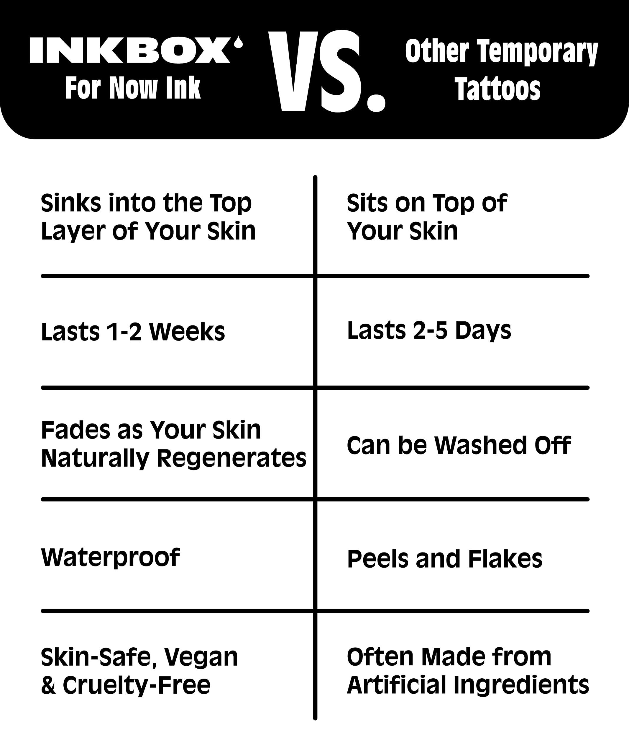 inkbox Inkbox Temporary Tattoos, Semi-Permanent Tattoo, One Premium Easy Long Lasting, Water-Resistant Temp Tattoo with For Now Ink - Lasts 1-2 Weeks, Crawl, 5 x 2 in