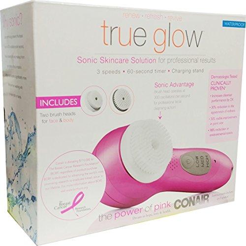 Conair True Glow by Conair Sonic Facial Brush; White