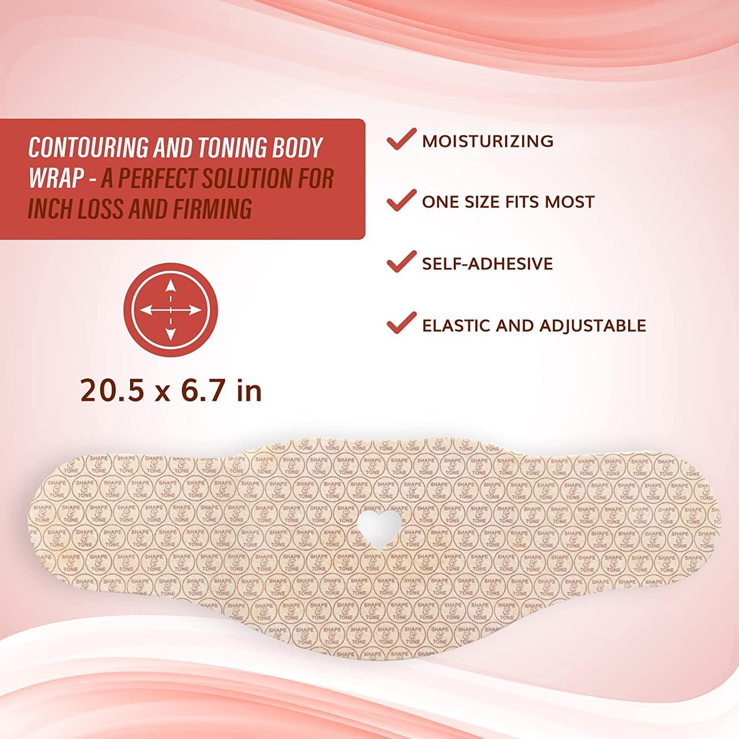 Medactiveusa All Natural Contouring Shaping Firming Body Applicator - Moisturizing Sculpting Tummy Body Wrap (10 WRAPS)