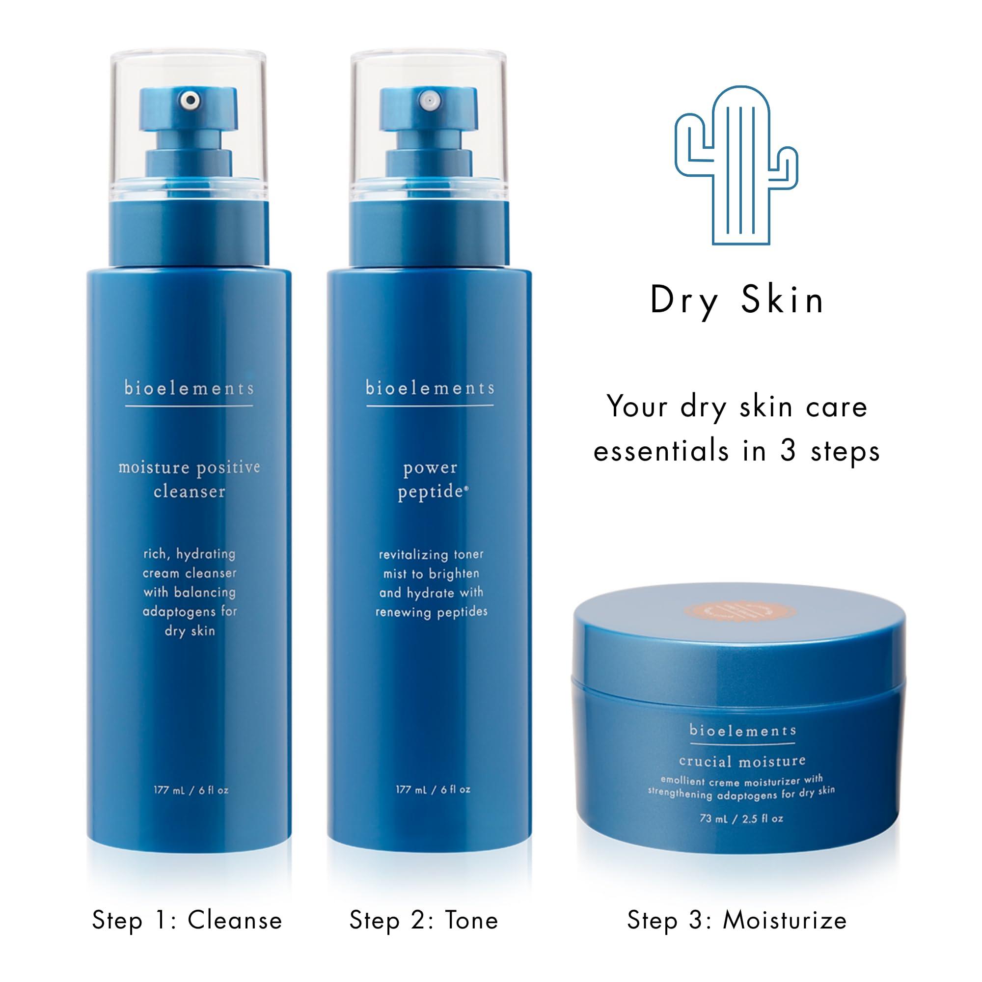 Bioelements Bioelements Crucial Moisture - 2.5 fl oz - Emollient Cream Facial Moisturizer for Dry Skin - Improve Fine Lines - Vegan, Gluten Free - Never Tested on Animals, 2.5 Fl Oz (Pack of 1)