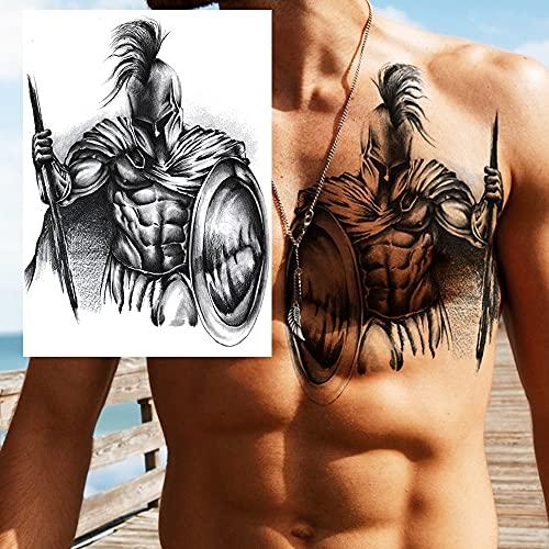 TTHUONG THATHU Africa Serengeti Lion Temporary Tattoo Black Indian Warrior Waterproof Flash Tattoo Sticker Tribal Mighty Tiger Tatoo Men Women
