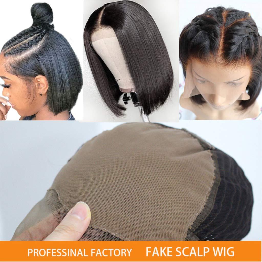 Nobel Hair Nobel Hair 13x6 Lace Front Human Hair Wigs With Elastic Band IFake Scalp Wig nvisible Knot Wig Straight Bob Wigs Pre Plucked 12Inch