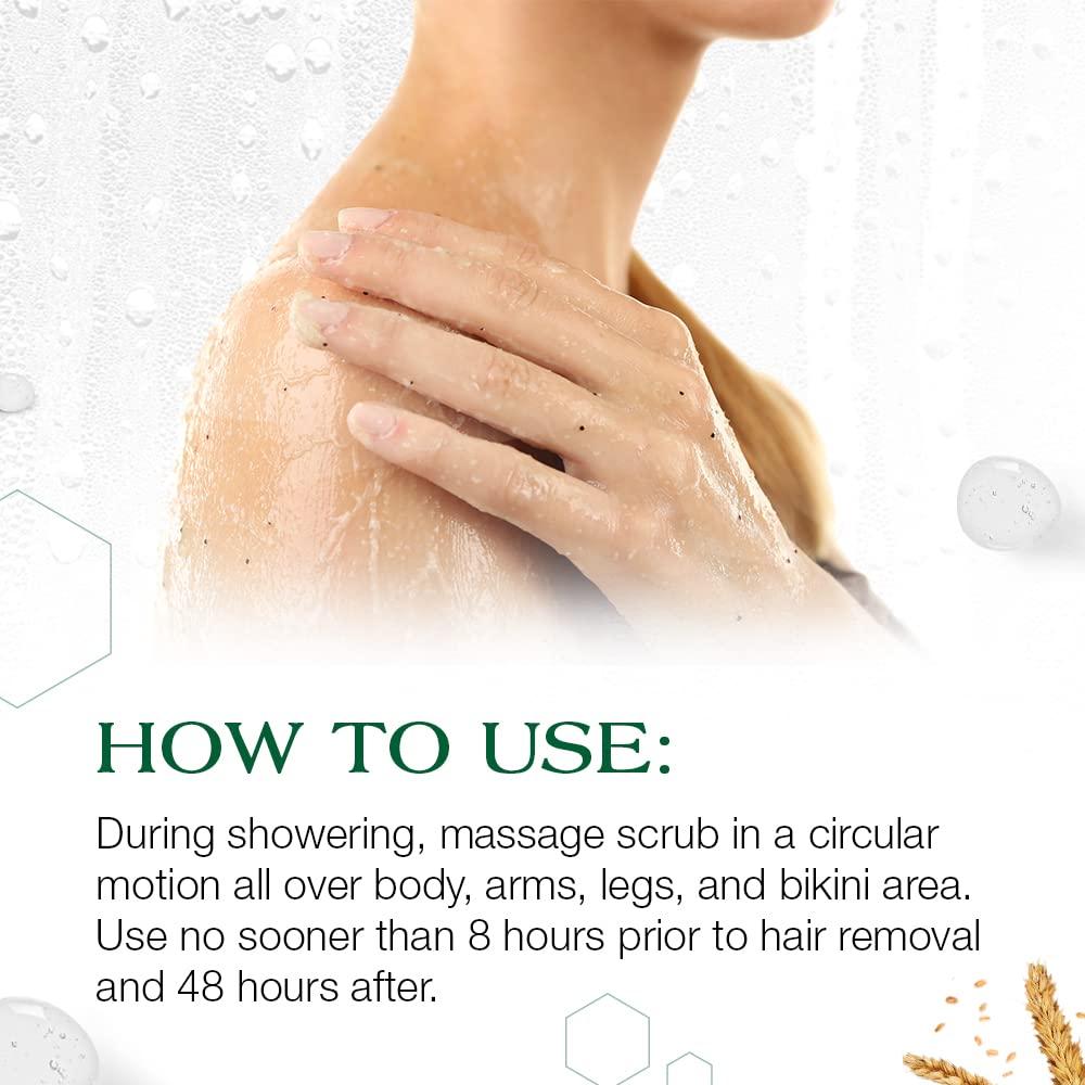 GiGi GiGi No Bump Body Scrub - Exfoliating Scrub for Ingrown Hair & Razor Bumps, Pre & Post-Waxing Treatment, Smooths Skin & Prevents Irritation, 6 oz, 1 Pack