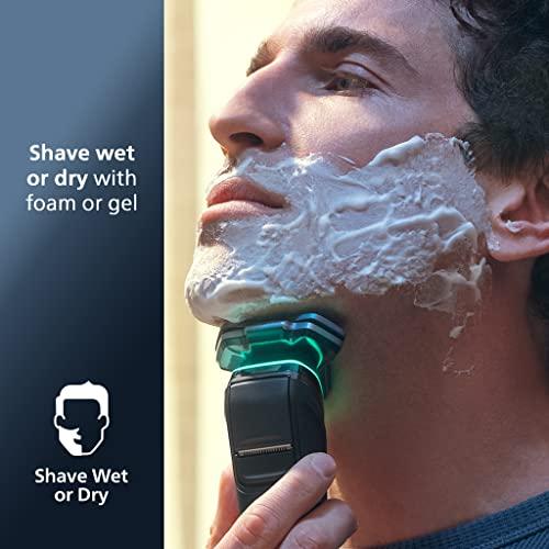 Philips Norelco Philips Norelco Shaver Series 9000, Wet and Dry Electric Shaver, with Lift & Cut Shaving System and SenseIQ Technology, Pop-up Trimmer, Cleaning Pod, Charging Stand and Travel Case, Model S9987/85