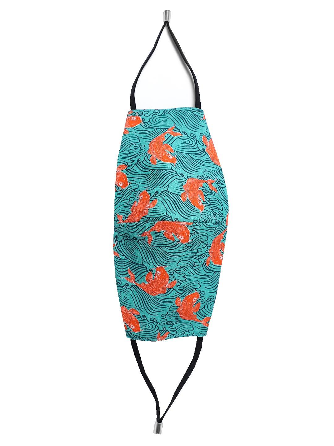 Vismaya Vismaya Echo Reversible Face Mask (Green , 1 Pcs)