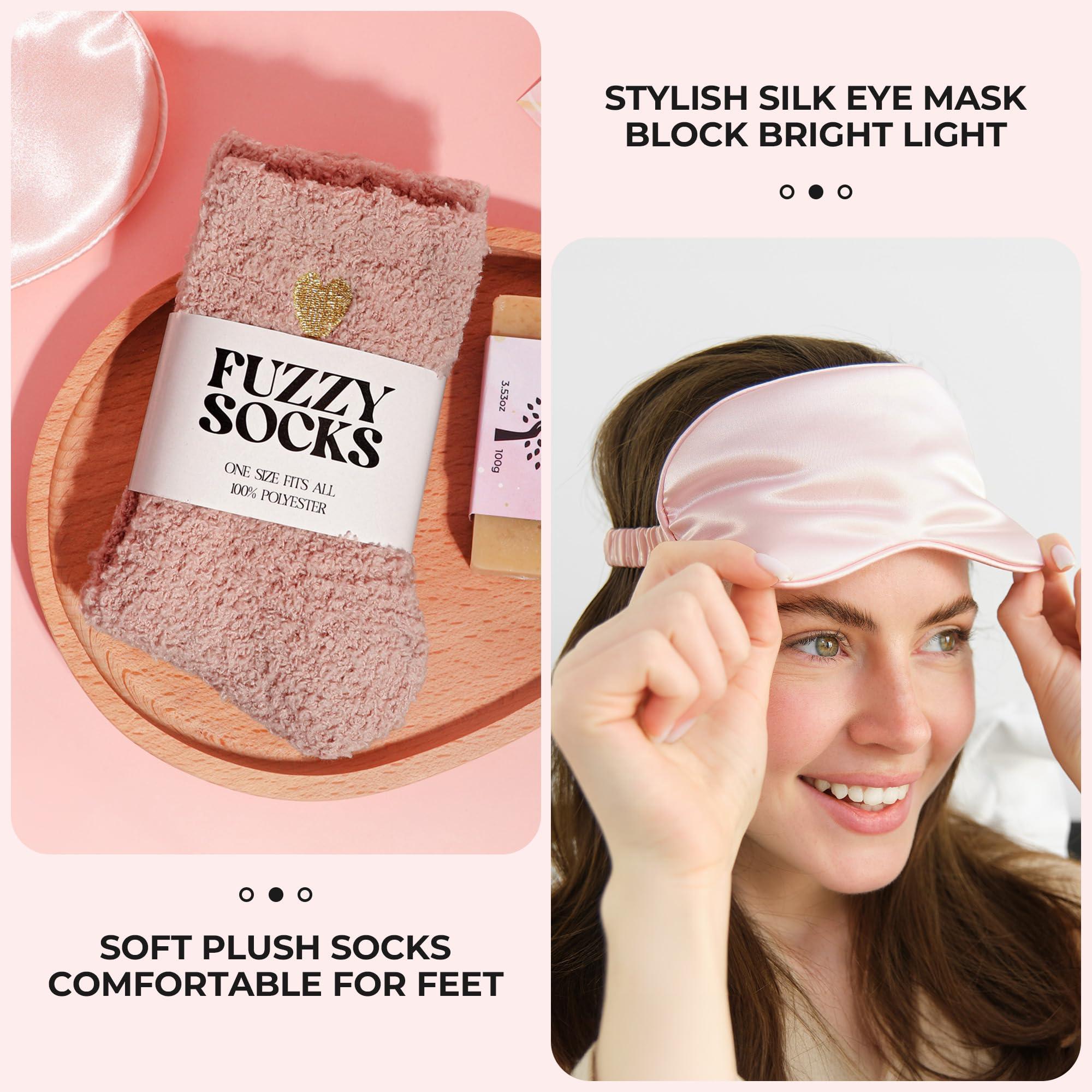 GRANNY SAYS GRANNY SAYS Valentines Day Gifts for Her, Birthday Gift for Mom, Spa Gifts Set, Self Care Gifts with Luxury Flannel Blanket, Get Well Gifts After Surgery for Mother, Friends, Wife, Sister