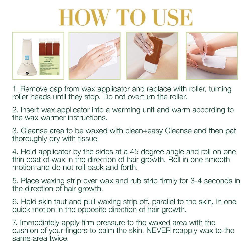 Clean + Easy Clean & Easy Vit E Roll-On Wax 6-pack Large Vitamin E, Net Wt. 16.8 oz