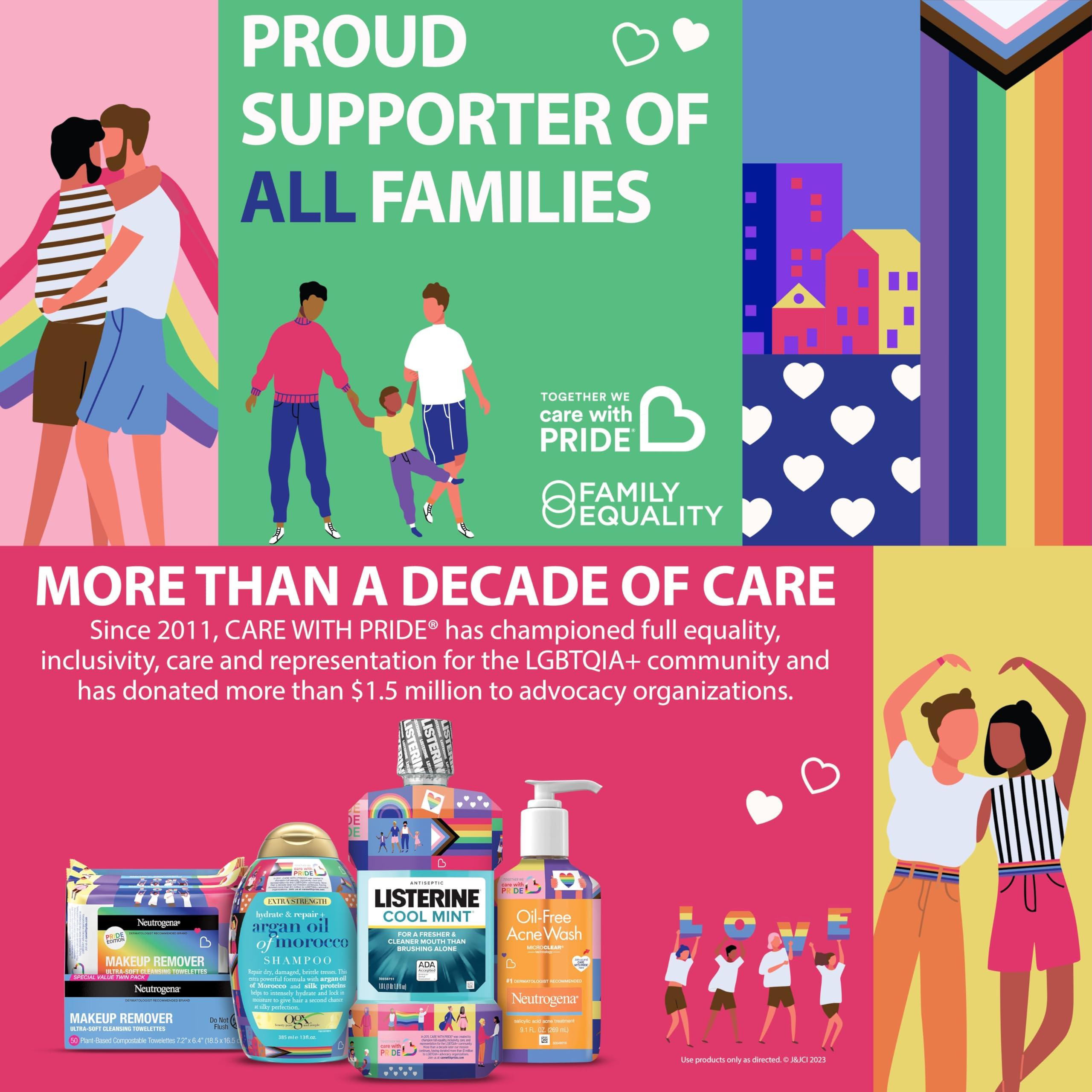 Neutrogena Care with Pride Neutrogena Makeup Remover Cleansing Towelettes, 25 Count, Twin Pack