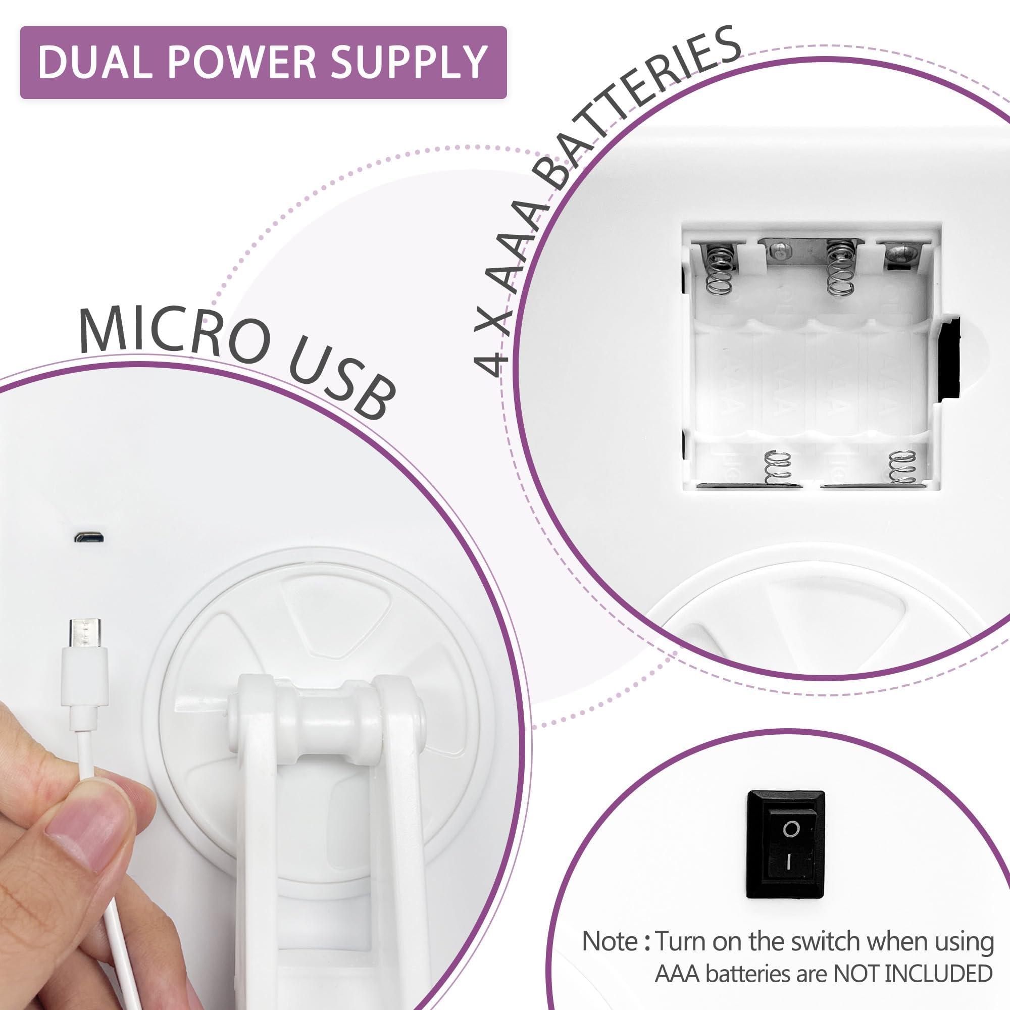 Hexagram Hexagram Christmas Mom Gifts, Gifts for Mom from Daughter, Mom Gifts for Christmas, Best Mom Gifts from Son - Christmas Mom Makeup Gifts - Mom Make up Mirror with Lights Gifts