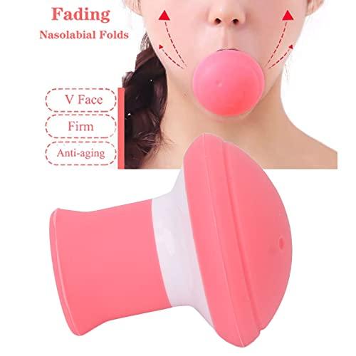 FILFEEL Face Exerciser, Facial Yoga for Skin Tighten Firm, Jaw Exerciser Trainer, Face Lifting, Tightening Nasolabial Folds, Double Chin Breathing Exercise Device, Removal Shaping Slimming Tool