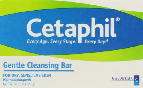 Cetaphil CETAPHIL Gentle Cleansing Bar, 4.5 oz Bar (Pack of 6), Nourishing Cleansing Bar For Dry, Sensitive Skin, Non-Comedogenic, Dermatologist Recommended Sensitive Skincare Brand
