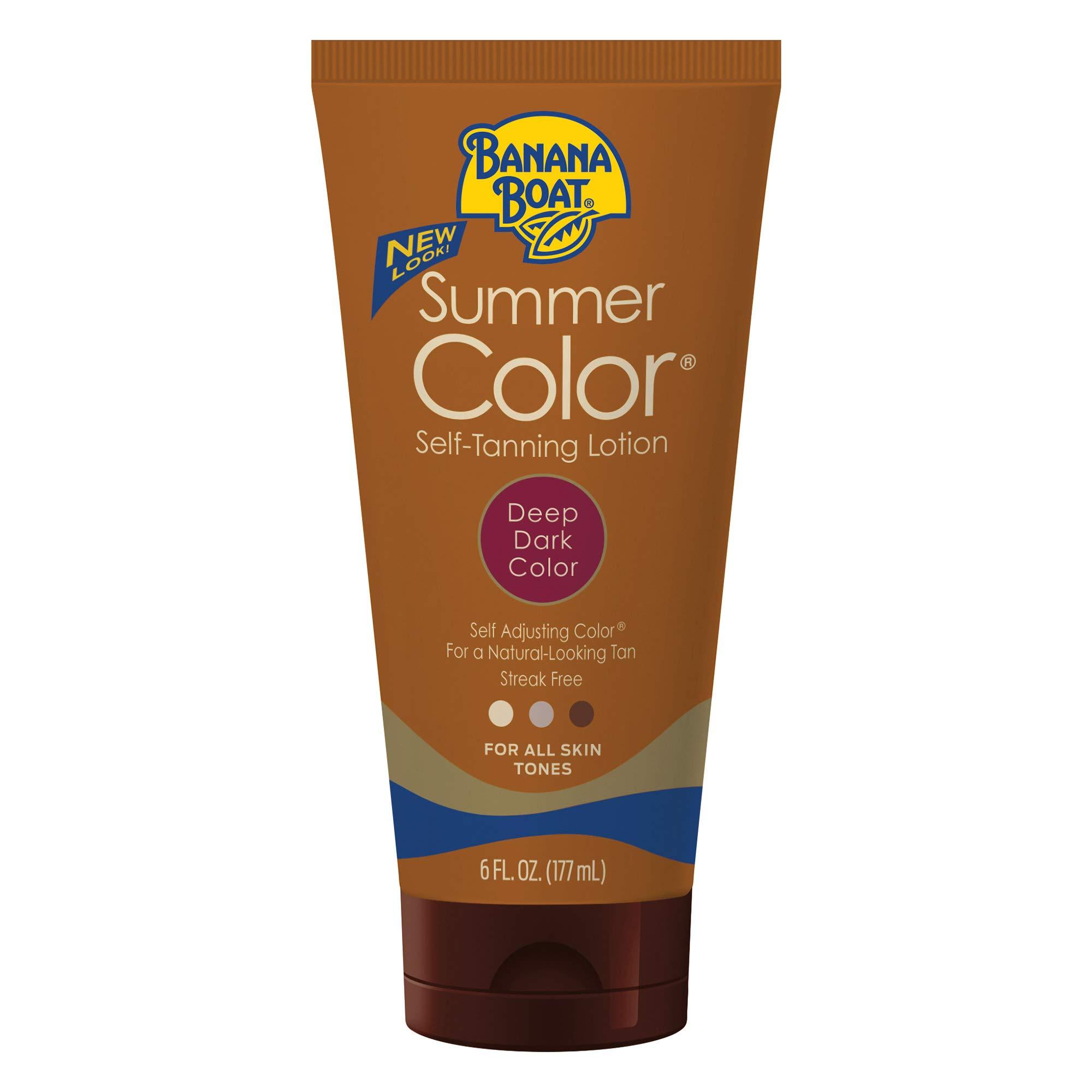 Banana Boat Banana Boat, Summer Color Self-Tanning Lotion, Deep Dark Color for All Skin Tones, 6 oz