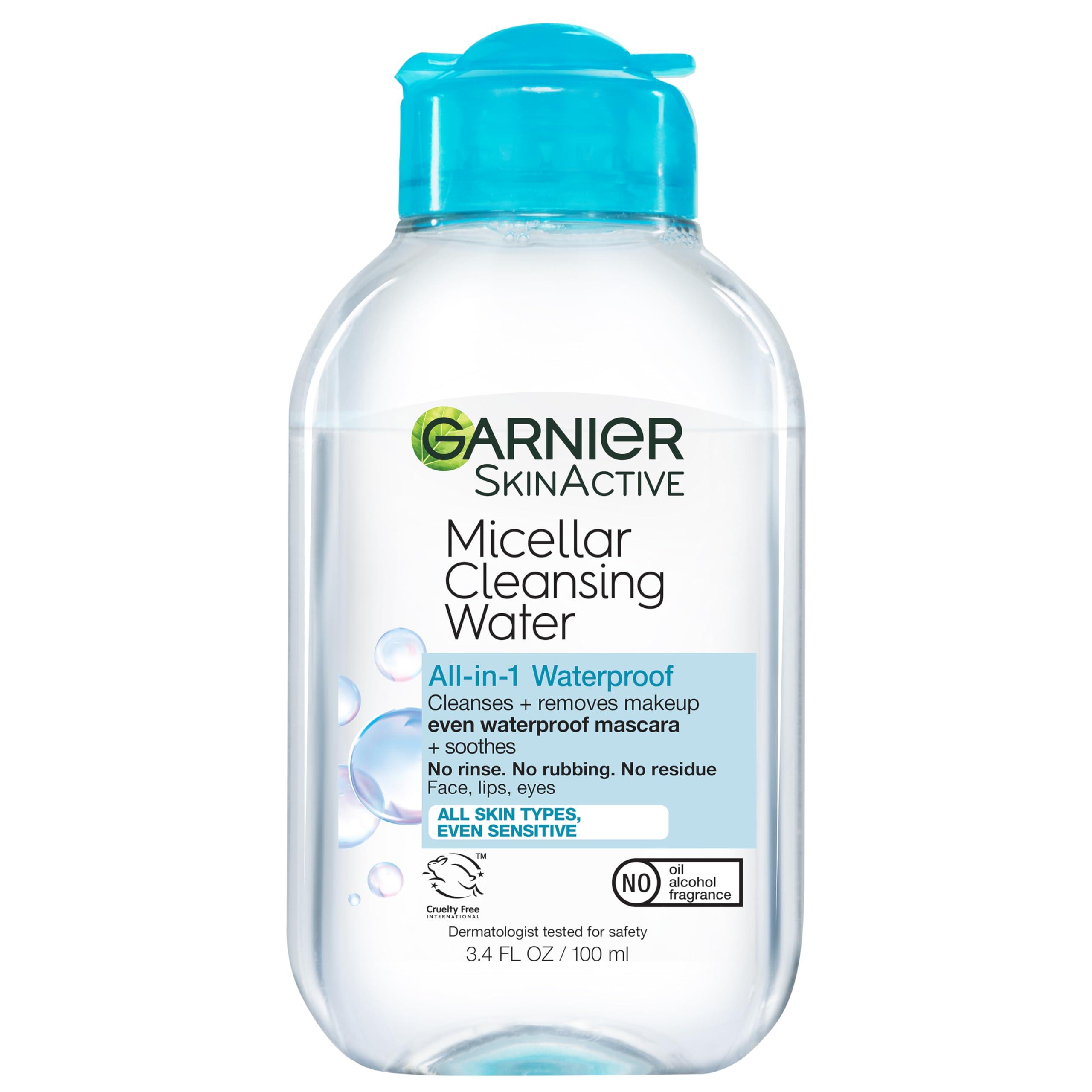 Garnier Skincare Garnier Micellar Water Travel Size Take-off Kit, All-In-1 Facial Cleanser & Makeup Remover, Mini All-In-1 Micellar + Mini Micellar for Waterproof Makeup