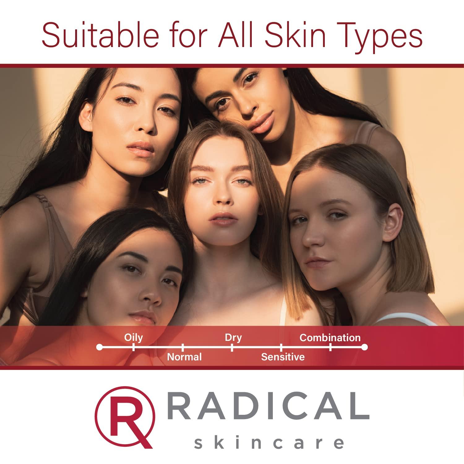 Radical Skincare Radical Skincare Express Delivery Facial Enzyme Peel Mask Cleanser Exfoliator - Reveal Smooth, Supple, Polished Skin In Minutes | Paraben & Cruelty Free | Clinically Proven Results (1.7 oz)