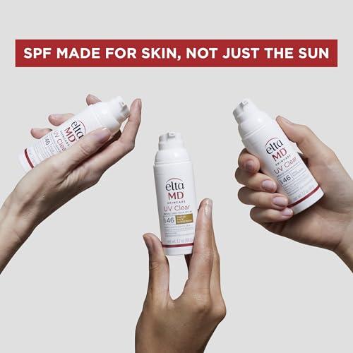 EltaMD EltaMD UV Clear Tinted Sunscreen for Face - Deep Tinted SPF 46 with Zinc Oxide, Oil-Free, Dermatologist Recommended, 1.7 oz (Pack of 2)