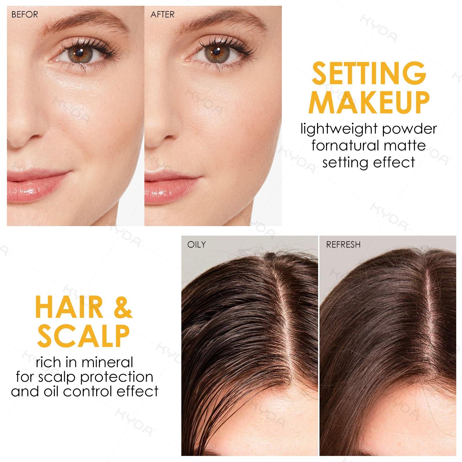 KYDA KYDA Mineral Sunscreen Setting Powder, SPF 35, Translucent, Mineral Brush Powder, Oil Control Natural Matte Finish, Lasting Lightweight Breathable, for All Skin