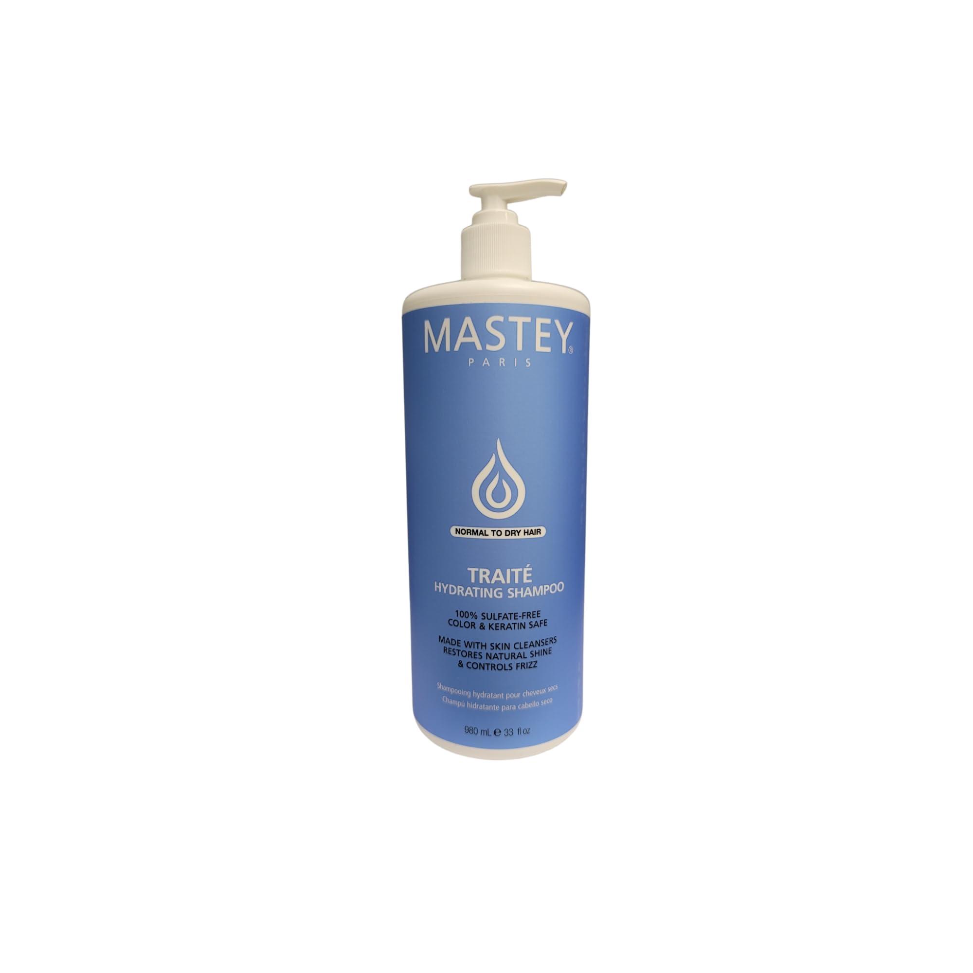Mastey Mastey Paris Professional Cream Hair Care, Sulfate Free, Lipid & Amino Acid Fortified, with UV Blocking Antioxidants - 33 fl oz (Shampoo-1 Count)