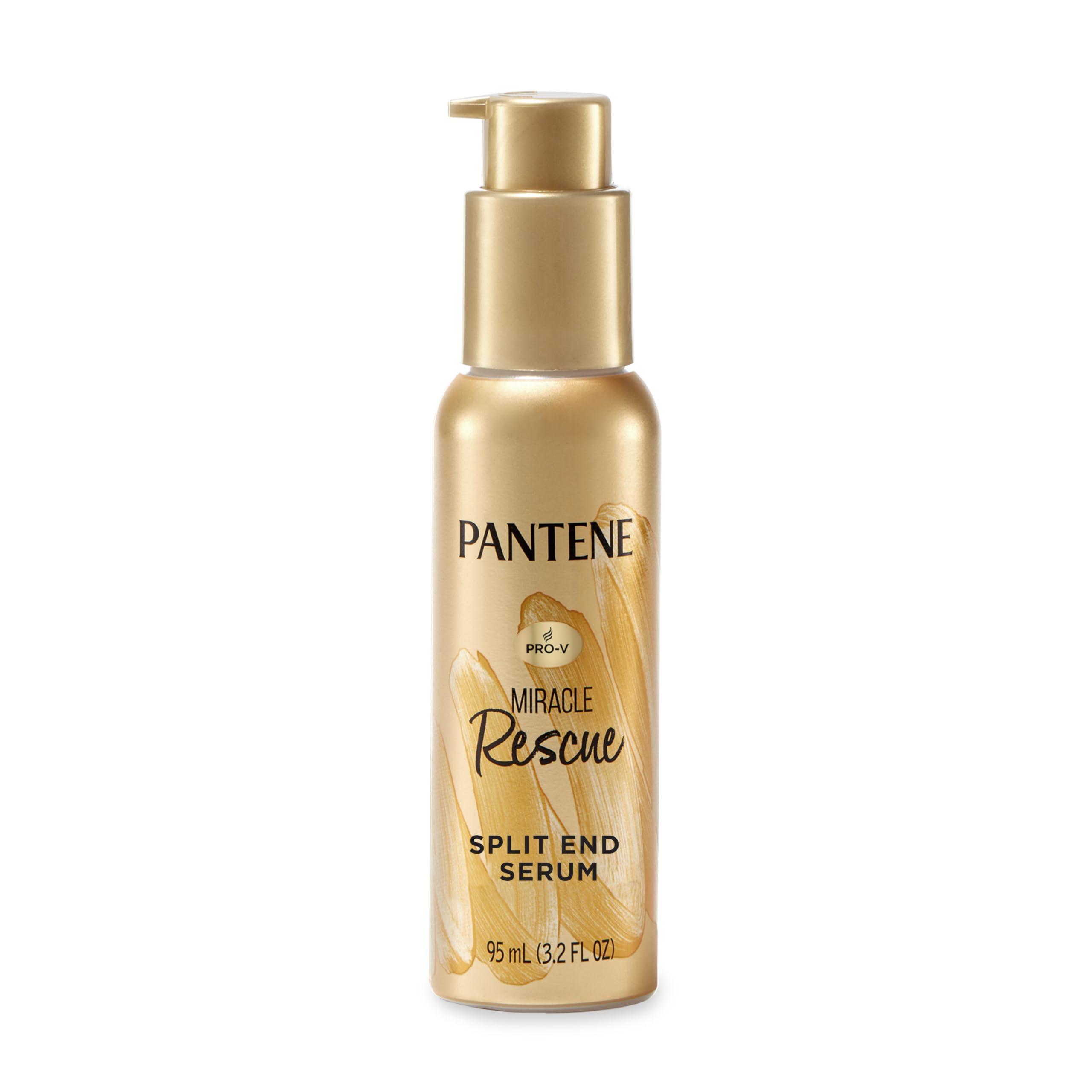 Pantene Pantene Hair Serum, Split Ends Hair Treatment, Hair Serum for Frizzy and Damaged Hair, Miracle Rescue, 3.2 oz