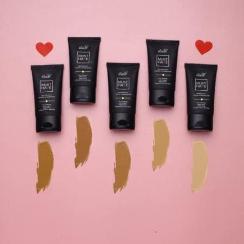 KM Must Have Waterproof Liquid Foundation - Cool, 30ml | Full Coverage l Long Lasting | Oil Free & Lightweight Matte Finish l Face Makeup | Halal Certified & Vegan Makeup (Warm Caramel, 30ML)