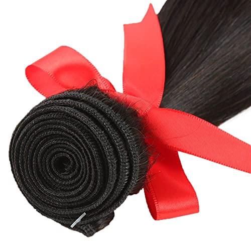 Queen Hair Queen Hair Unprocessed Brazilian Virgin Remy Human Hair Weave Straight [18"] (NATURAL)