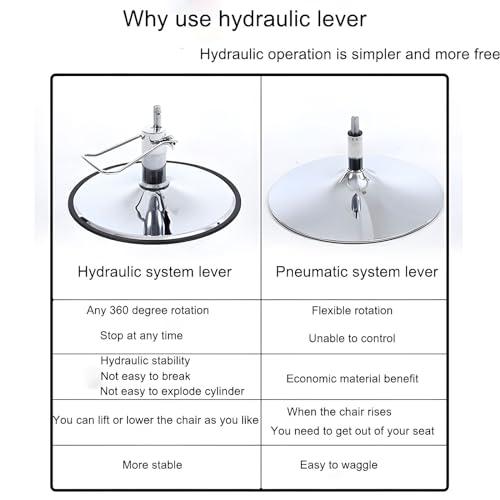 Banfluxion Banfluxion Black Hydraulic Pressure Premium Quality Top Design Facial Bed Spa Table Salon Chair Beauty Massage Chair Rest Lay Flat 180 Degrees for Beauty & Home Office Chair