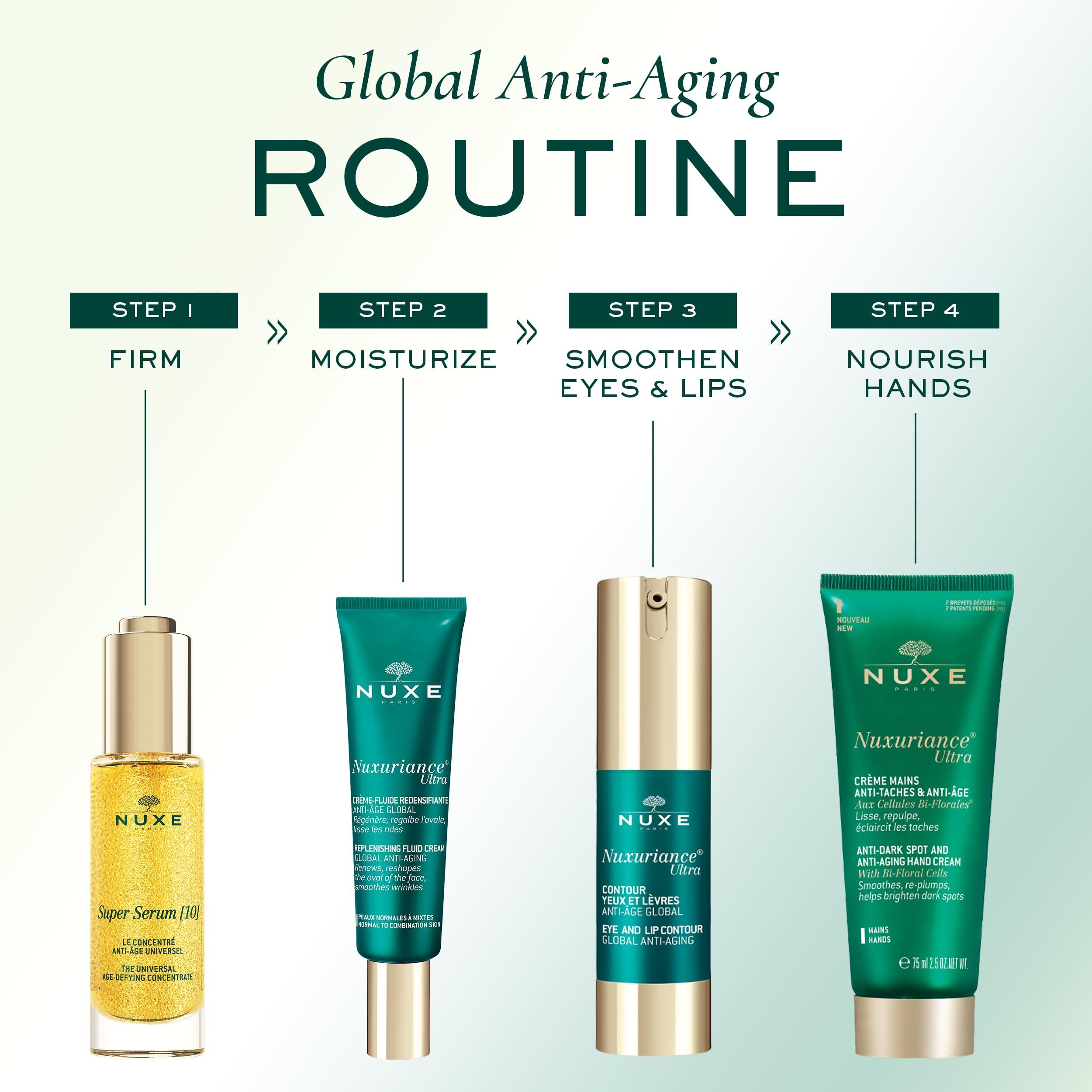 NUXE NUXE Nuxuriance Ultra Fluid Cream for Combined & Normal Skin - Vegan, Made in France, Natural Anti-Aging Solution, 1.6 Fl Oz