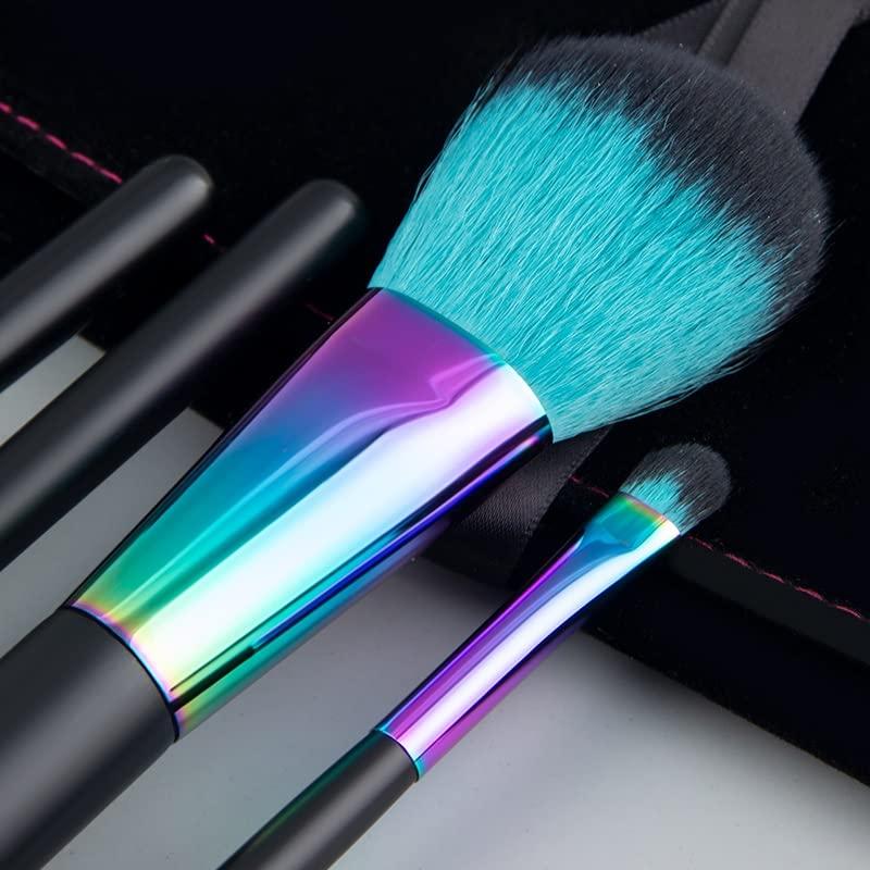 JMKJMJP JMKJMJP 7PCS Rainbow Makeup Brushes Professional Brushes with Cosmetics Bag Portable Traveling Make Up Brush
