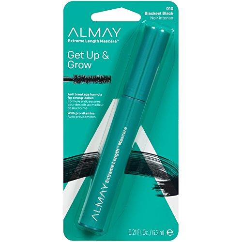 Almay Almay One Coat Get Up and Grow Mascara, Blackest Black, 0.21-Ounce (Pack of 2)