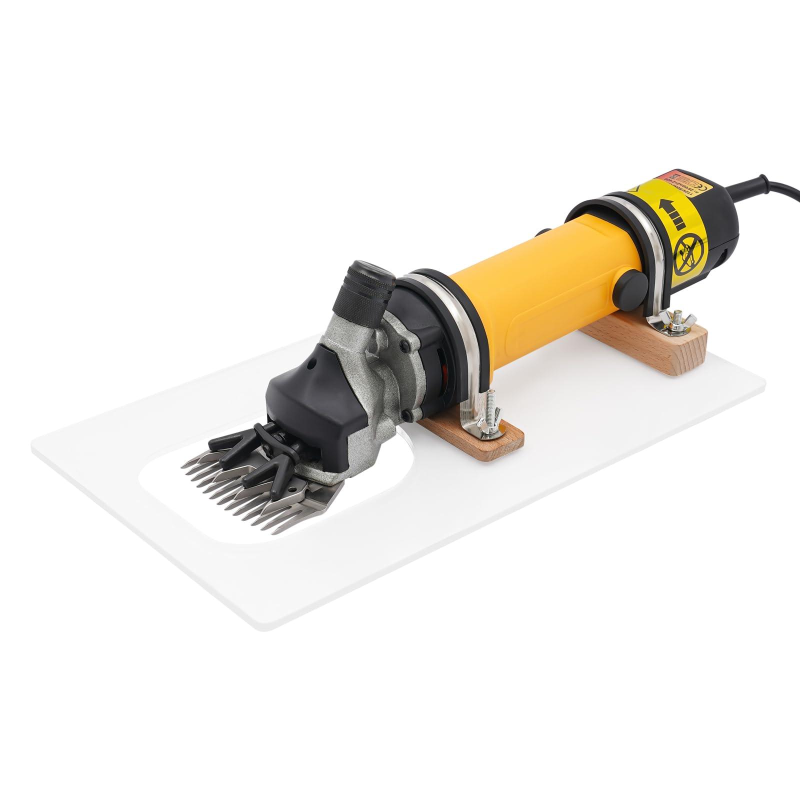 DilraTal DilraTal Portable Electric Shearing Clippers with Adjustable Speed 690W Professional Sheep Shears with Support Bracket for Shaving Fur Wool in Sheep Goats, 2800RPM 110V 50Hz