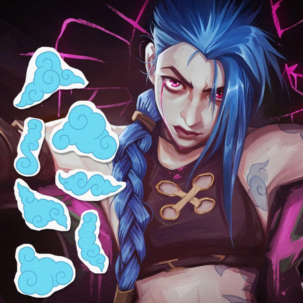 TattooIcon Jinx Temporary Tattoos FULL Set - Jinx Cosplay Costume Tattoos